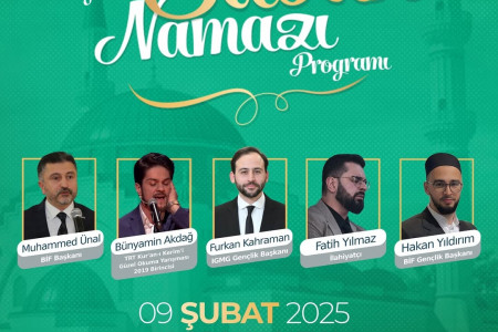 1500 Genç ile Cemaatle Sabah Namazı Programı